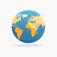 Obraz premium Stylized Vector Illustration Of A Globe