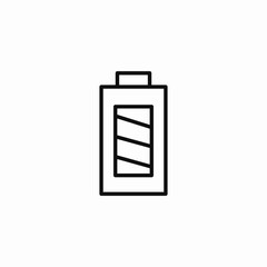 battery charged full icon sign vector