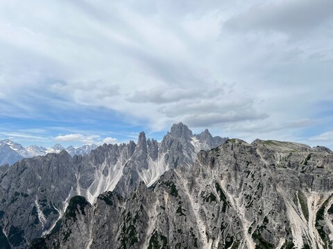 snow covered mountains