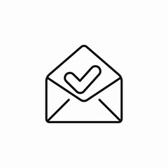 email confirmed icon icon sign vector
