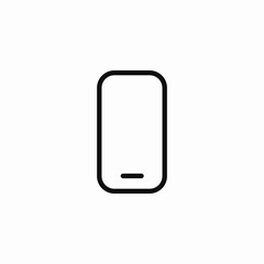 phone blank screen icon sign vector