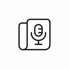 audio file microphone icon sign vector