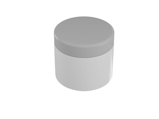 Blank hair mask jar mockup for haircare and cosmetic packaging 3d render
