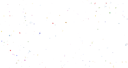 PNG 3d render of multicolored confetti falling on transparent background, Frame, background, border, or decor for the invitation, 3d Rendering Realistic falling  Colorful confetti - Transparent PNG. 