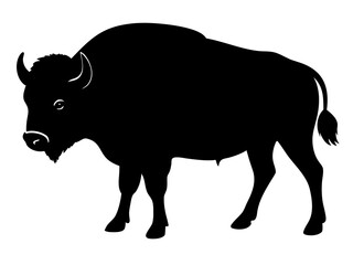 buffalo simple silhouette vector,buffalo  icon