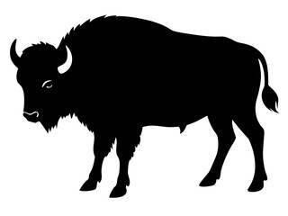 buffalo simple silhouette vector,buffalo  icon