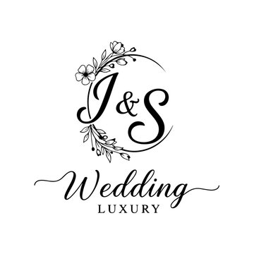Custom js Monogram for Wedding Invitation Suite
