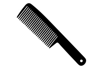 comb  black silhouette vector,Stylized black comb icon