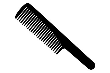 comb  black silhouette vector,Stylized black comb icon