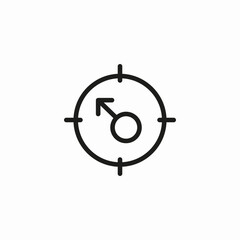 target male user icon sign vector