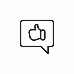thumb up approval icon sign vector