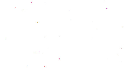 confetti falling down isolated on transparent background, 3d Rendering Realistic falling confetti and streamers seamless pattern on transparent PNG. Multicolor confetti abstract background