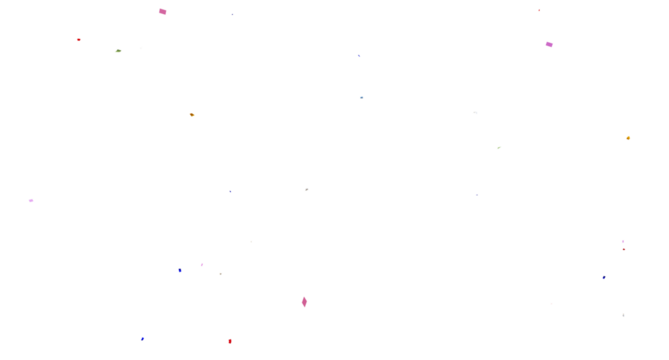 confetti falling down isolated on transparent background, 3d Rendering Realistic falling confetti and streamers seamless pattern on transparent PNG. Multicolor confetti abstract background