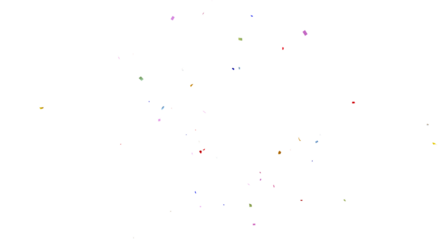 confetti falling down isolated on transparent background, 3d Rendering Realistic falling confetti and streamers seamless pattern on transparent PNG. Multicolor confetti abstract background