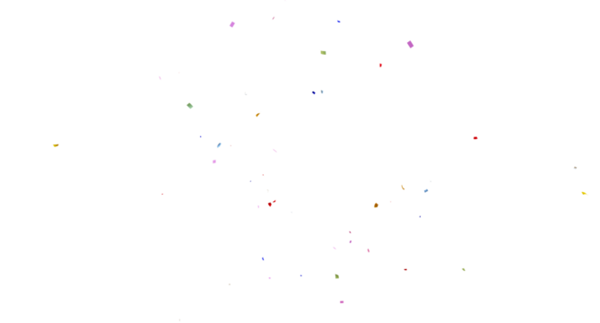 confetti falling down isolated on transparent background, 3d Rendering Realistic falling confetti and streamers seamless pattern on transparent PNG. Multicolor confetti abstract background