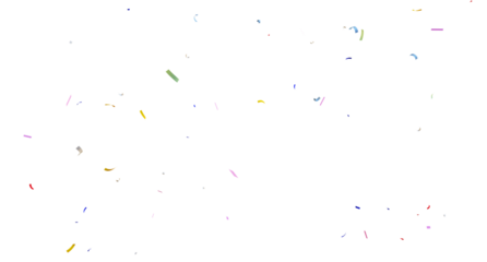 PNG 3d render of multicolored confetti falling on transparent background, Frame, background, border, or decor for the invitation, 3d Rendering Realistic falling  Colorful confetti - Transparent PNG. 
