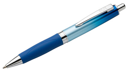 Blue writing pen ballpoint pen office supplies stationery elegant pen business pen for writing and signing 100 on transparent background