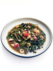Indonesian Stir-Fried Water Spinach with Chili and Garlic