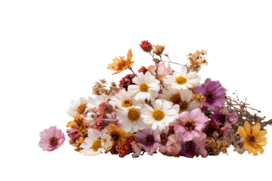 Dried flower bouquet arrangement