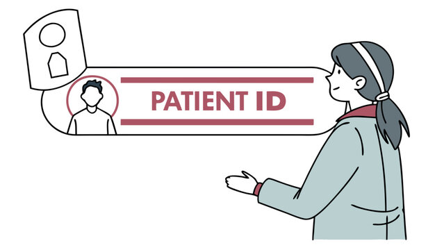 drawing of a patient id wristband