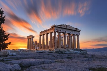 Obraz premium A large stone structure