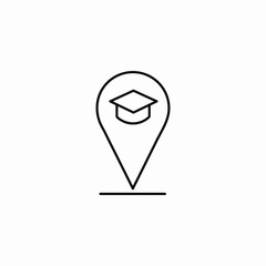 location pin icon sign vector