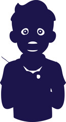 Fototapeta premium black and white baby boy