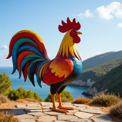 rooster in the farm
