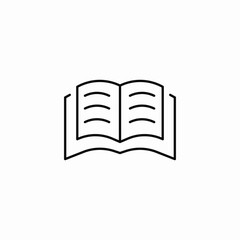 open book icon icon sign vector