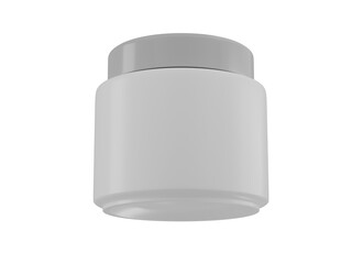 Supplement jar and cosmetic container mockup for packaging design 3d render
