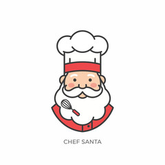 Expert Chef Icon for Modern Culinary Branding & Innovative Food Service Apps