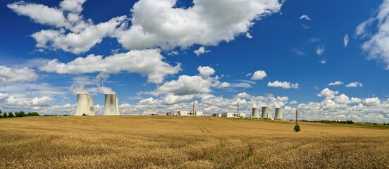 Dukovany nuclear power plant. Concept for electricity, power and environment. Energy prices and...