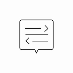 two way communication icon sign vector
