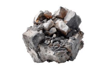 Close-up of a rough rock cluster