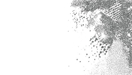 Abstract halftone black and white gradient grunge texture with dotted retro style, Vector modern pop art texture for posters vector design on transparent background