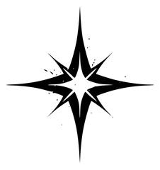 Star with big rays and small stars