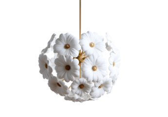 White flower chandelier