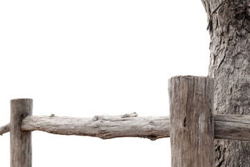 Close-up of weathered wooden fence section