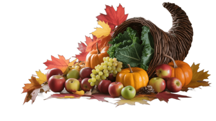 A Cornucopia of autumnal harvest, overflowing with nature's bounty.