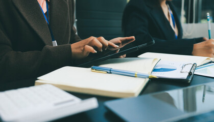 Success, audience with an applause and in a business meeting at work with a lens flare together. Achievement or celebration, motivation and businesspeople clapping hands for good news or support