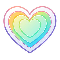 abstract colorful heart