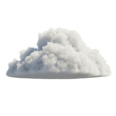 Naklejka premium Fluffy White Cumulus Cloud Isolated on Black Background white cloud fluffy cloud isolated on a transparent background