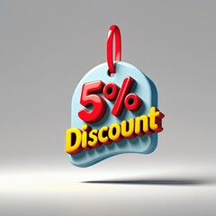 5% Discount Tag