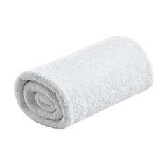 Rolled white towel