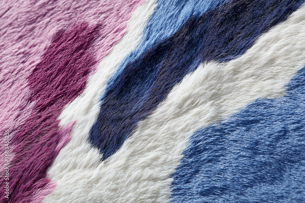 Poster abstract colorful fluffy texture, revealing multiple color