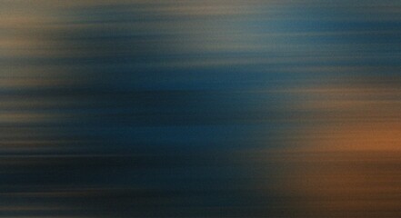 Abstract horizontal motion blur with deep blue and light brown streaks background texture