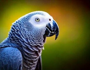 Fototapeta premium Colorful exotic birds perched on branches and feeders in vibrant natural backgrounds, featuring cardinals, parrots, finches, hummingbirds, woodpeckers, and tropical wildlife