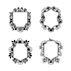 Set of decorative frames