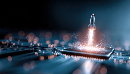 Rocket launching from a circuit board