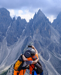 Mountains in Ramo di Rinbianco (SOIUSA), Sexten Dolomites, Italy